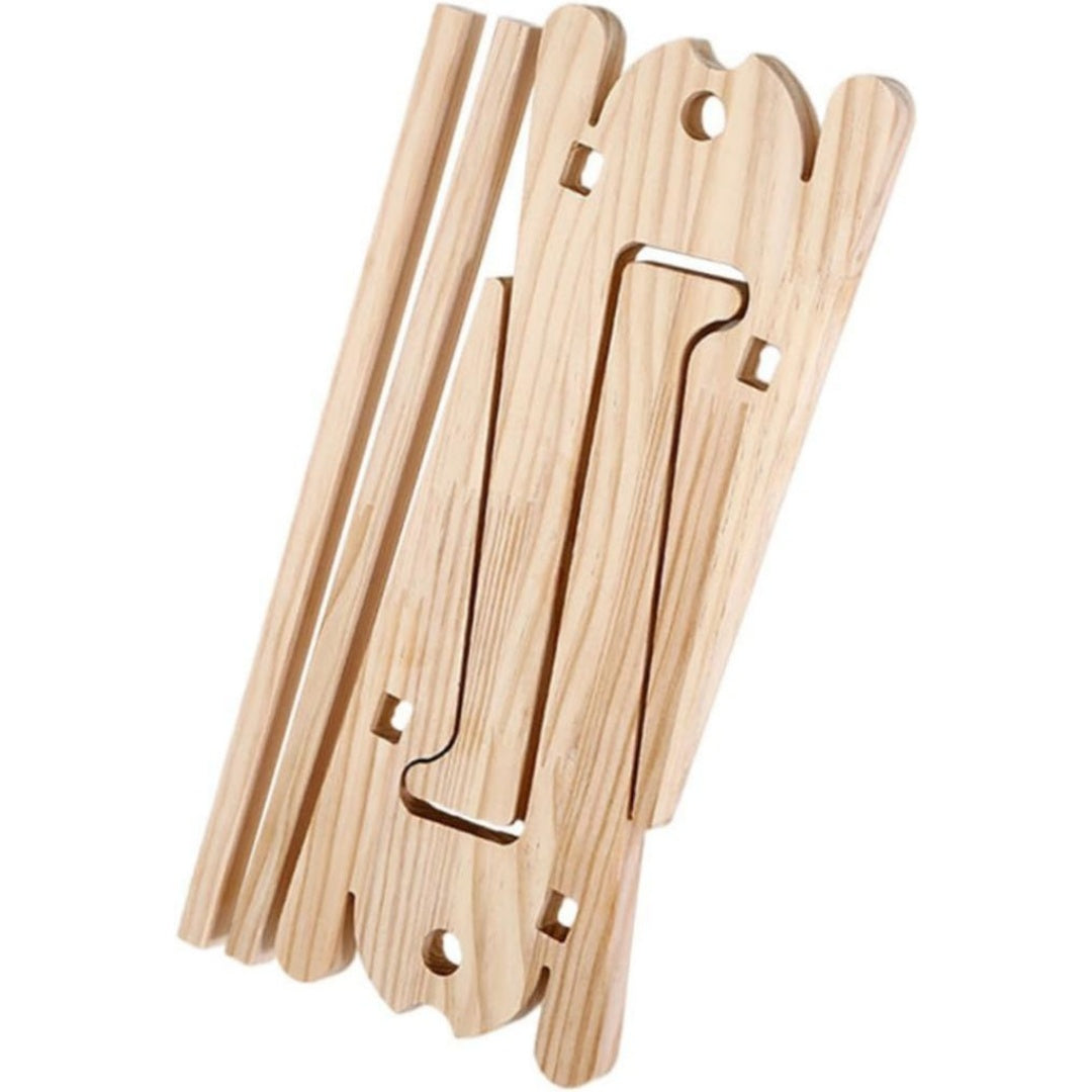 Robustes Laptopstaender fuer Zuhause aus Holz